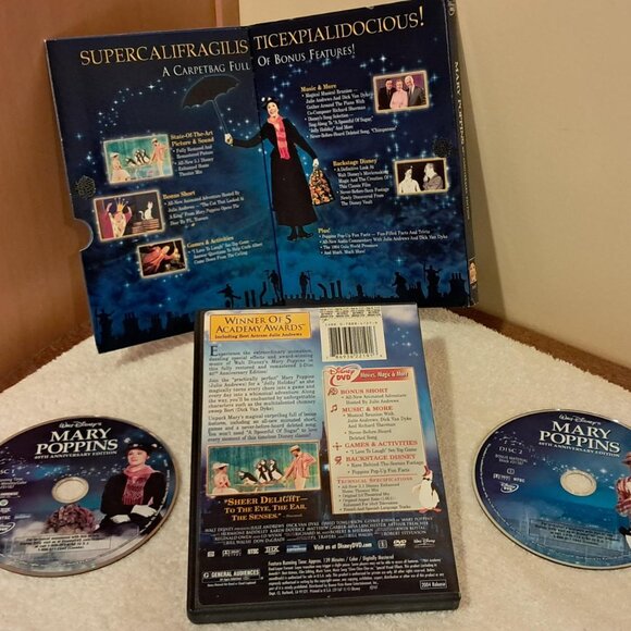 Walt Disney's Mary Poppins 40th Anniversary Edition, 2 DVD Set - Picture 4 of 4